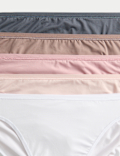 5pk Microfibre High Leg Knickers