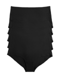 5 Pack Pure Cotton High Rise Shorts