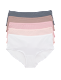 5pk No VPL Microfibre Low Rise Shorts