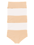 5pk No VPL Microfibre Low Rise Shorts