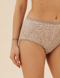 5pk No VPL Animal Print Midi Knickers