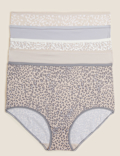 5pk No VPL Animal Print Full Briefs