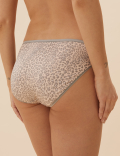 5pk No VPL Animal Print High Leg Knickers