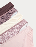 5pk Microfibre Low Rise Bikini Knickers