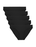 5pk Microfibre Low Rise Bikini Knickers