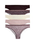 5pk Microfibre Brazilian Knickers