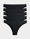 5pk Microfibre Brazilian Knickers