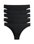 5pk Microfibre Brazilian Knickers