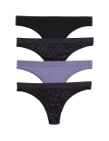 4pk No VPL Thongs