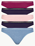 5 Pack No VPL Thongs