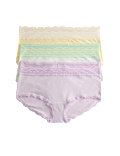 3pk Cotton Rich High Rise Shorts
