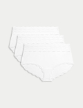 3pk Cotton Rich High Rise Shorts