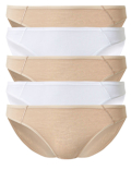 5pk Cotton Modal Bikini Knickers