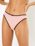 5 Pack Animal Print High Leg Knickers