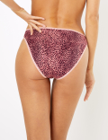 5 Pack Animal Print High Leg Knickers