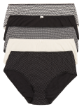 5pk Cotton Lycra® Midi Knickers