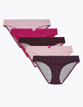 5 Pack Cotton Lycra Bikini Briefs