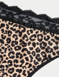 4pk Animal Print Brazilian Knickers