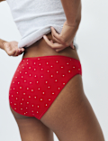 5pk Cotton Modal High Leg Knickers