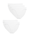 5pk No VPL Cotton Modal High Leg Knickers