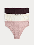 3pk Cotton Rich Brazilian Knickers