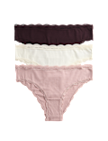 3pk Cotton Rich Brazilian Knickers