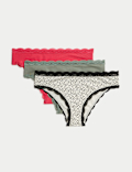 3pk Cotton Rich Brazilian Knickers