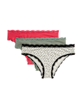 3pk Cotton Rich Brazilian Knickers