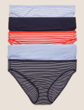 5pk No VPL Cotton Modal High Leg Knicker