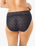 4 Pack Lace High Leg Knickers