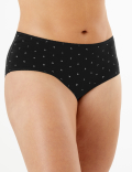 5pk Cotton Rich Floral Midi Knickers
