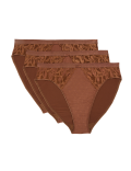3pk Wildblooms High Leg Knickers
