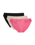 3pk Wild Blooms Bikini Knickers