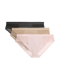 3pk Cotton with Cool Comfort™ Bikini Knickers