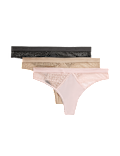 3pk Cotton with Cool Comfort&trade; Thongs