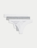 3pk Cotton with Cool Comfort™ Thongs