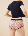 3pk Cotton Rich High Rise Knicker Shorts
