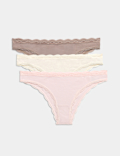3 Pack Cotton Rich Brazilian Knickers
