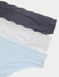 3 Pack Cotton Rich Brazilian Knickers