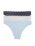 3 Pack Cotton Rich Brazilian Knickers