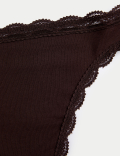 3pk Cotton Rich High Leg Knickers