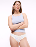 3pk Cotton Rich Printed Bikini Knickers