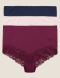 3pk Lace Trim Full Briefs