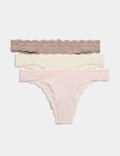 3 Pack Cotton Rich Dipped Miami Knickers