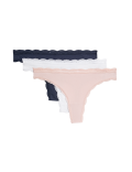 3pk Cotton Blend Thongs
