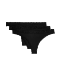 3pk Cotton Blend Thongs