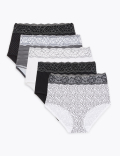 5 Pack Cotton Lycra® & Lace