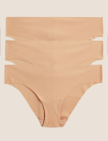 3pk No VPL Low Rise Brazilian Knickers
