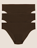 3pk No VPL Low Rise Brazilian Knickers