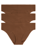 3pk No VPL Low Rise Brazilian Knickers